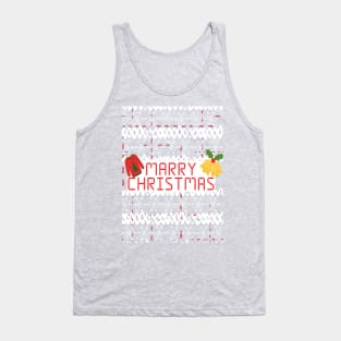 Christmas season ugly funny Tank Top